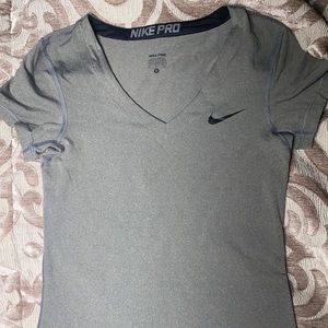 Nike pro dry fit shirt short sleeve gray used